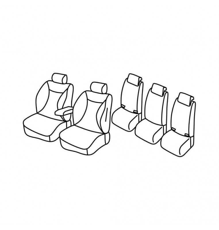 Set coprisedili Superior - Nocciola - compatibile per Citroen C5 Aircross (12/18>)