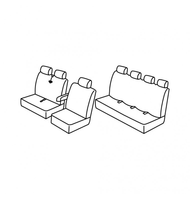 Set coprisedili Superior - Nocciola - compatibile per Citroen Jumper (05/14>)