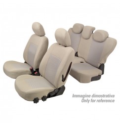 Set coprisedili Superior - Beige - compatibile per Dacia Logan MCV 5p (10/13>09/21) Ambiance, Laureate