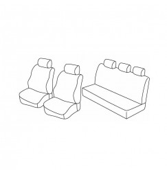 Set coprisedili Superior - Beige - compatibile per Dacia Logan 5p (01/06>06/11)