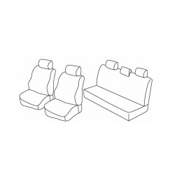 Set coprisedili Superior - Beige - compatibile per Dacia Logan 5p (01/06>06/11)