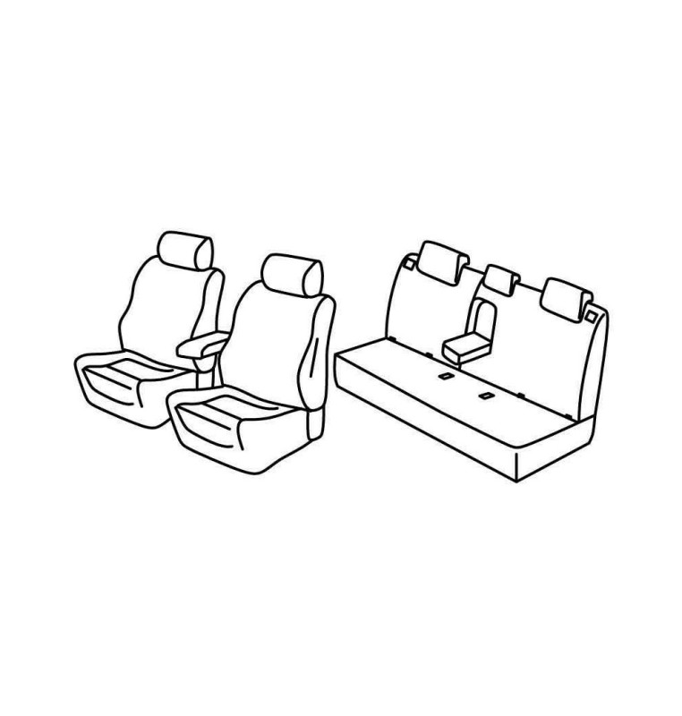 Set coprisedili Superior - Nocciola - compatibile per Fiat Tipo 4p (12/15>09/20)