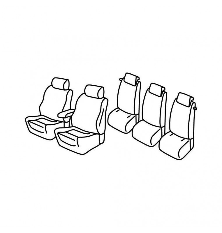 Set coprisedili Superior - Beige - compatibile per Ford C-Max (11/10>03/20)