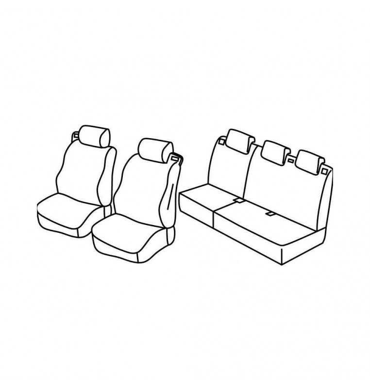 Set coprisedili Superior - Beige - compatibile per Ford B-Max (10/12>07/18)