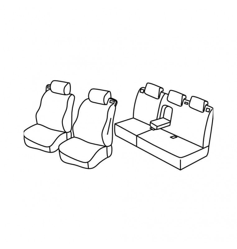 Set coprisedili Superior - Beige - compatibile per Ford B-Max (10/12>07/18)