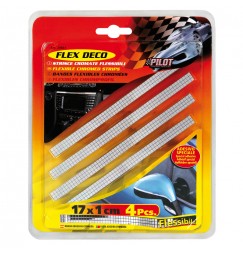 Flex Deco, strisce cromate flessibili, 4 pz
