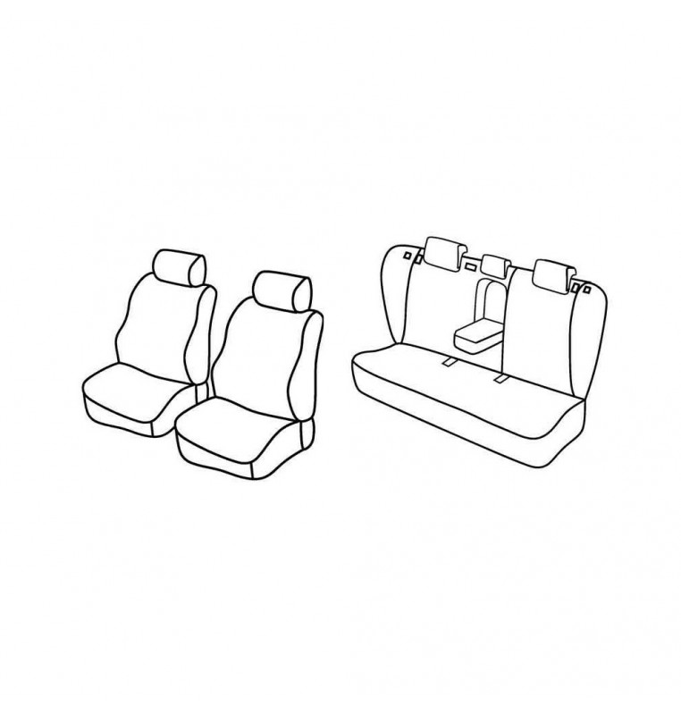 Set coprisedili Superior - Beige - compatibile per Hyundai i40 Wagon (07/11>08/19)