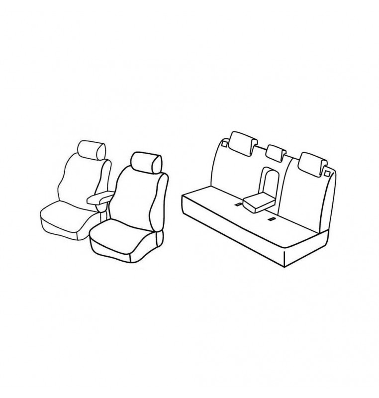 Set coprisedili Superior - Nocciola - compatibile per Hyundai ix35 (03/10>08/13)