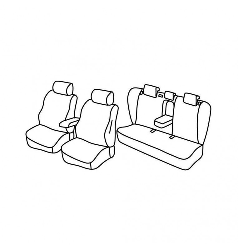 Set coprisedili Superior - Beige - compatibile per Hyundai i40 4p (04/12>06/15)