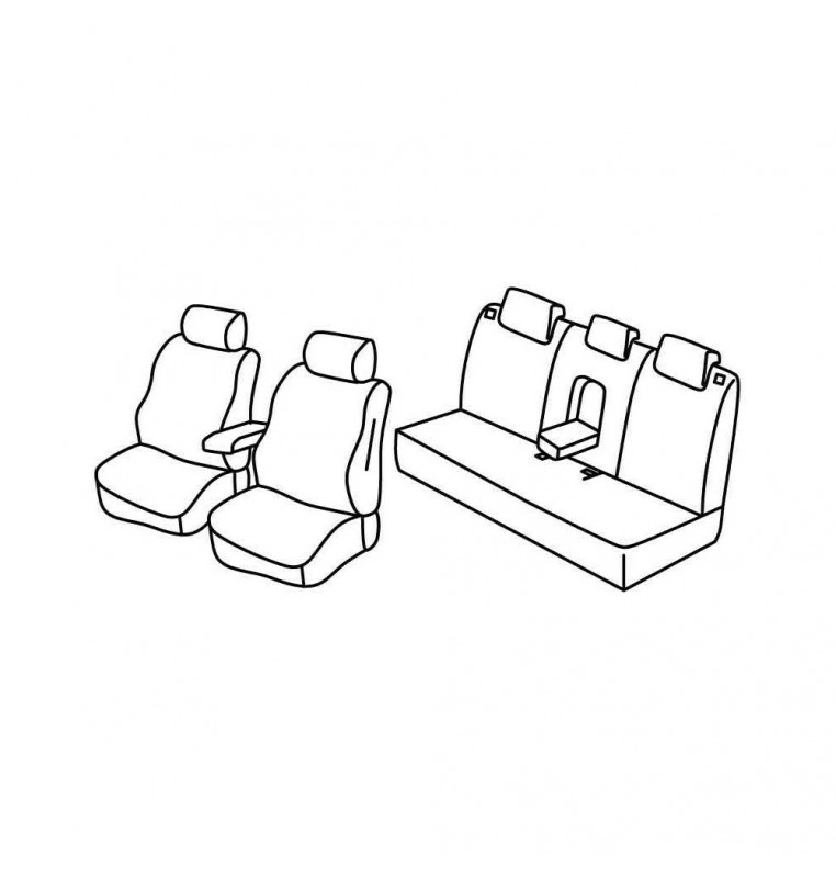 Set coprisedili Superior - Nocciola - compatibile per Hyundai Tucson (11/20>)