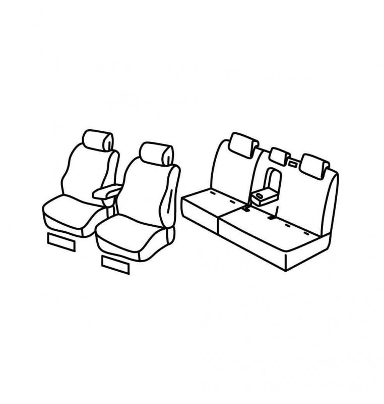 Set coprisedili Superior - Nocciola - compatibile per Hyundai Ioniq 5 (07/21>)