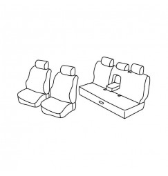 Set coprisedili Superior - Beige - compatibile per Jeep Grand Cherokee (06/05>12/10)