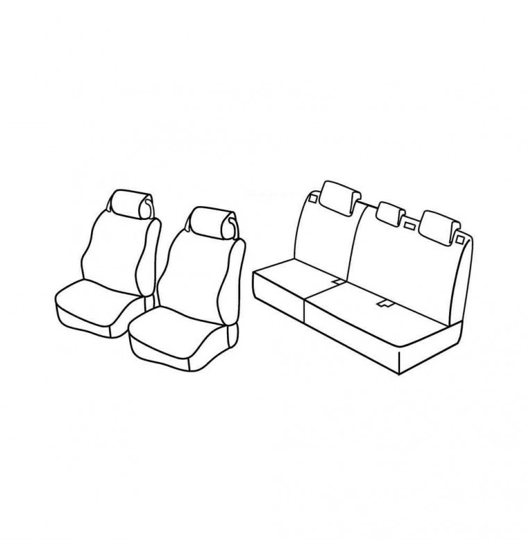 Set coprisedili Superior - Beige - compatibile per Land Rover Discovery 5p (10/04>08/09)