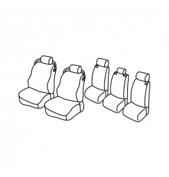 Set coprisedili Superior - Beige - compatibile per Land Rover Discovery 5p (10/04>08/09)