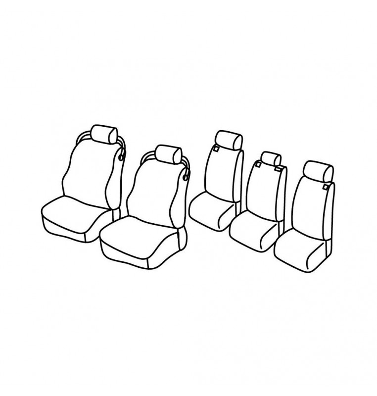 Set coprisedili Superior - Beige - compatibile per Land Rover Discovery 5p (10/04>08/09)