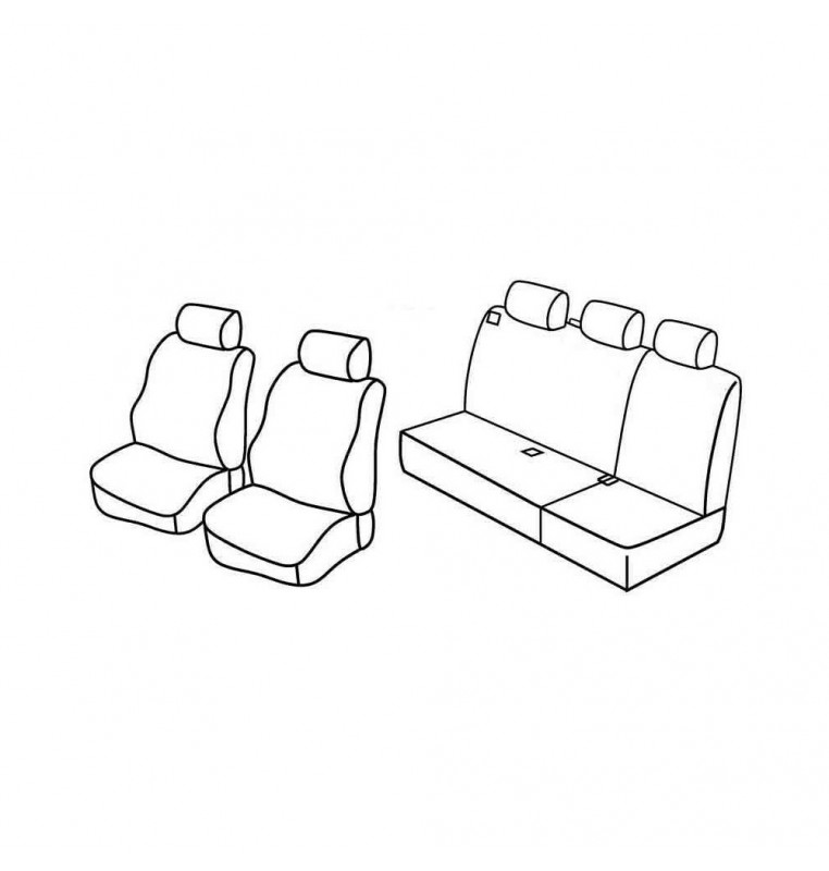 Set coprisedili Superior - Beige - compatibile per Land Rover Freelander 5p (10/97>11/06) dal 10/2003