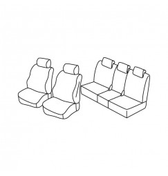 Set coprisedili Superior - Beige - compatibile per Mazda 5 5p (08/05>10/10)