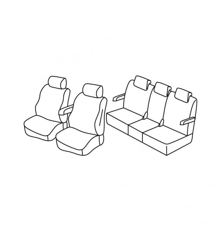 Set coprisedili Superior - Nocciola - compatibile per Mazda 5 5p (08/05>10/10)