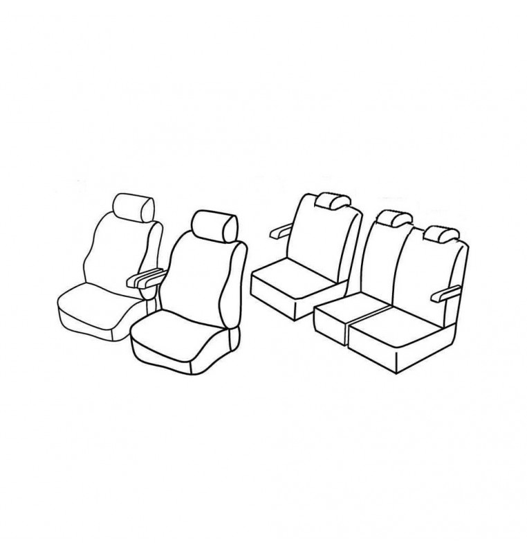 Set coprisedili Superior - Nocciola - compatibile per Mazda 5 5p (11/10>10/13)