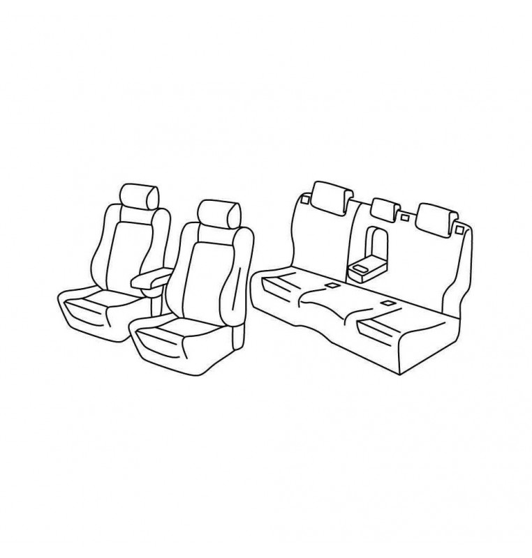 Set coprisedili Superior - Beige - compatibile per Mazda 6 Wagon (01/13>10/18)
