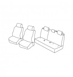 Set coprisedili Superior - Beige - compatibile per Mazda CX-3 (06/15>09/22)