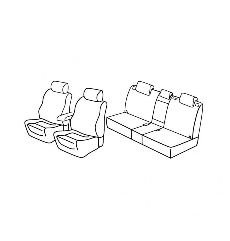 Set coprisedili Superior - Beige - compatibile per Mazda CX-5 (04/12>05/17)