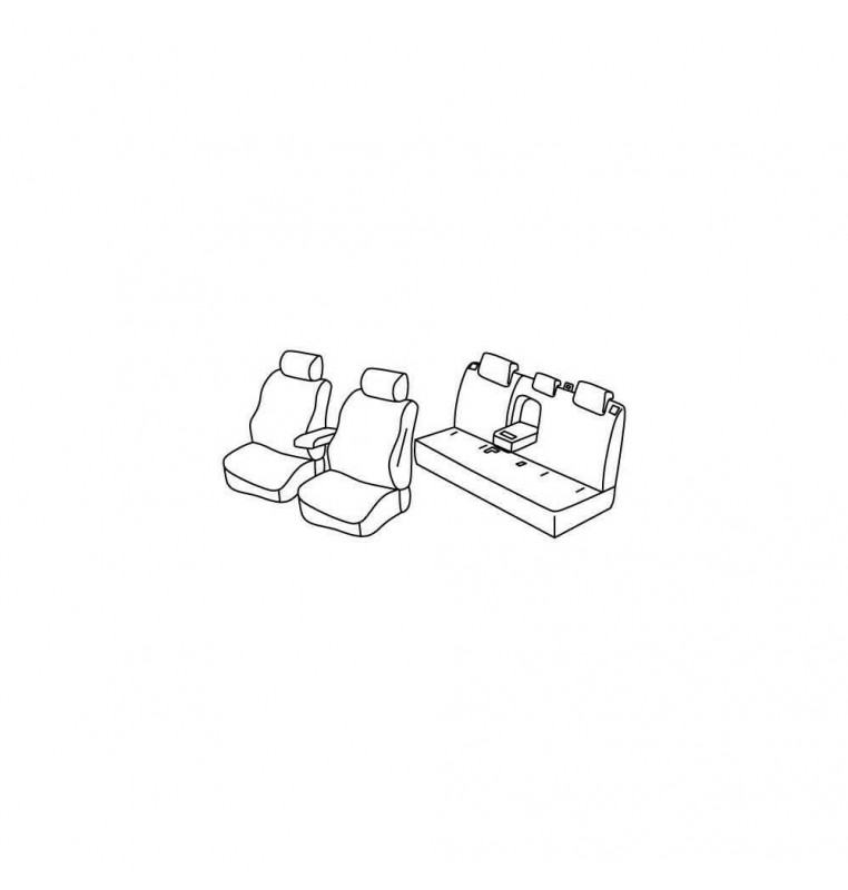Set coprisedili Superior - Beige - compatibile per Mazda CX-3 (06/15>09/22)