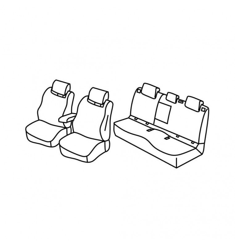 Set coprisedili Superior - Nocciola - compatibile per Mazda CX-30 (09/19>)