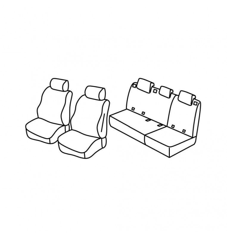 Set coprisedili Superior - Beige - compatibile per Mercedes Classe A 5p (09/04>09/12)