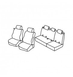 Set coprisedili Superior - Grigio/Nero - compatibile per Mercedes Classe A 5p (09/04>09/12)