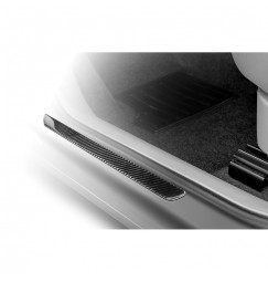 Carbon-Look, profili battitacco portiera adesivi - 480x55 mm