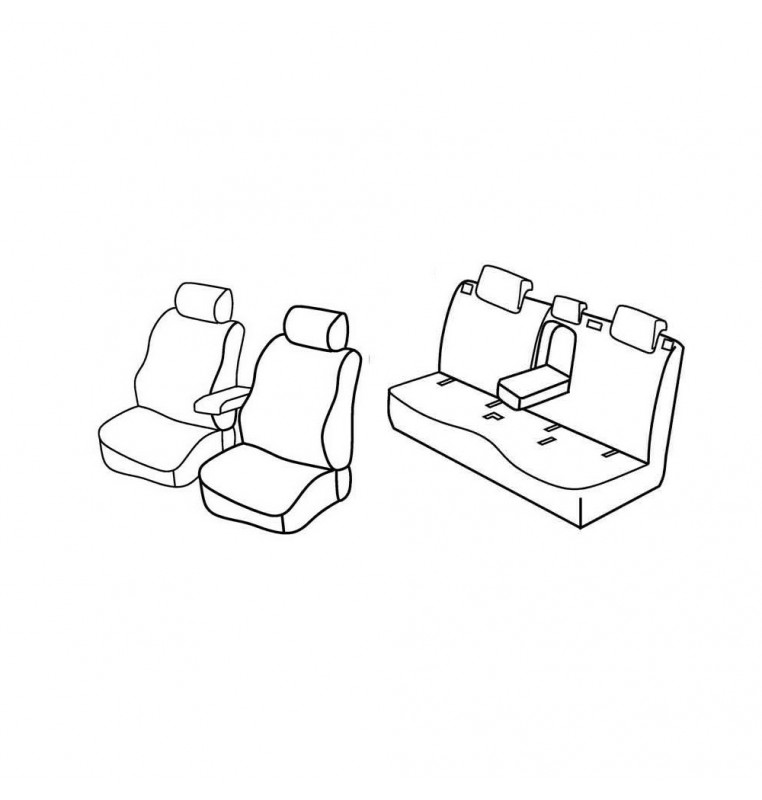 Set coprisedili Superior - Nocciola - compatibile per Mercedes Classe B (10/11>01/19)