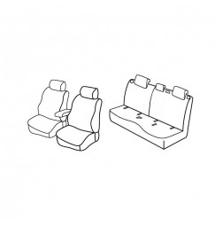 Set coprisedili Superior - Beige - compatibile per Mercedes Classe B (10/11>01/19)