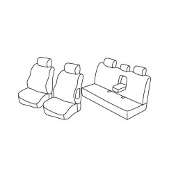 Set coprisedili Superior - Nocciola - compatibile per Mercedes Classe C 4p (02/07>02/14)