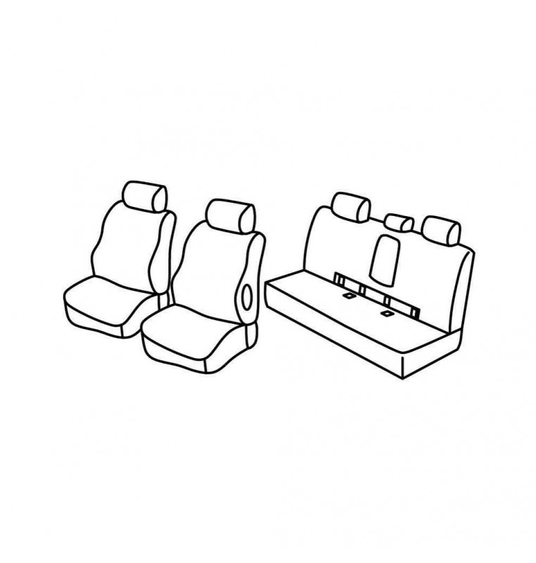 Set coprisedili Superior - Nocciola - compatibile per Mercedes Classe E 4p (03/09>06/16)