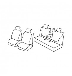 Set coprisedili Superior - Nocciola - compatibile per Mercedes Classe E 4p (03/09>06/16)