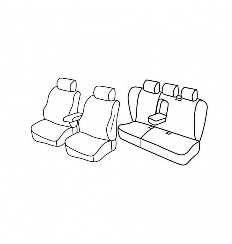 Set coprisedili Superior - Beige - compatibile per Mercedes Classe E sw (03/03>08/09)