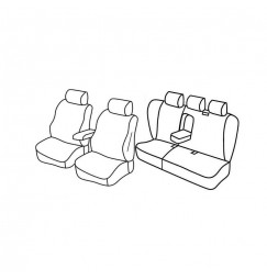 Set coprisedili Superior - Grigio/Nero - compatibile per Mercedes Classe E sw (03/03>08/09)