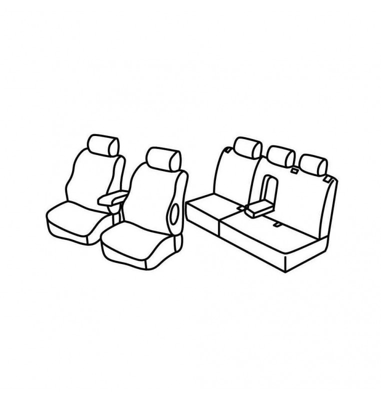 Set coprisedili Superior - Nocciola - compatibile per Mercedes Classe E sw (03/03>08/09) dal 2006