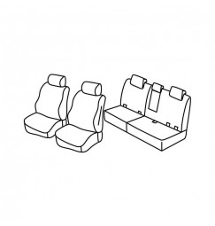 Set coprisedili Superior - Beige - compatibile per Mercedes ML (10/11>12/15)