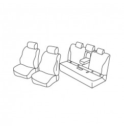 Set coprisedili Superior - Nocciola - compatibile per Mercedes Classe C 4p (03/14>05/21)