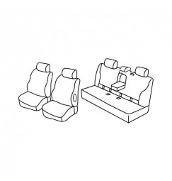 Set coprisedili Superior - Nocciola - compatibile per Mercedes Classe E sw (09/09>11/16)