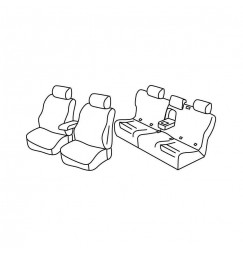 Set coprisedili Superior - Beige - compatibile per Mercedes GLE 5p (07/15>12/18)