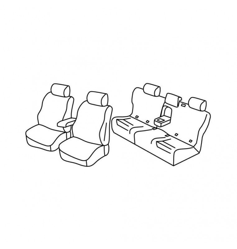 Set coprisedili Superior - Beige - compatibile per Mercedes GLE 5p (07/15>12/18)