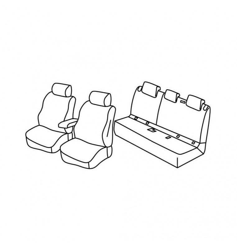 Set coprisedili Superior - Nocciola - compatibile per Mercedes GLA (03/14>03/20)