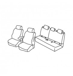 Set coprisedili Superior - Beige - compatibile per Mercedes GLA (03/14>03/20)