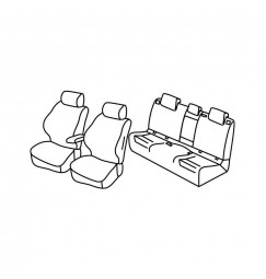 Set coprisedili Superior - Beige - compatibile per Mercedes Classe B (02/19>)