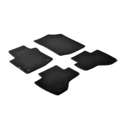 Set tappeti su misura in moquette - compatibile per  Citroen C1 3p (05/05>05/14) 2 fix lato guida -  Citroen C1 5p (05/05>05/14)