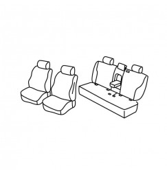 Set coprisedili Superior - Nocciola - compatibile per Mercedes Classe E sw (12/16>08/20)