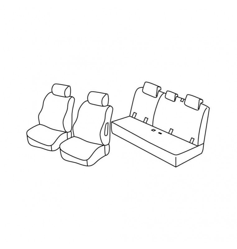 Set coprisedili Superior - Beige - compatibile per Mitsubishi Space Star 5p (04/13>)